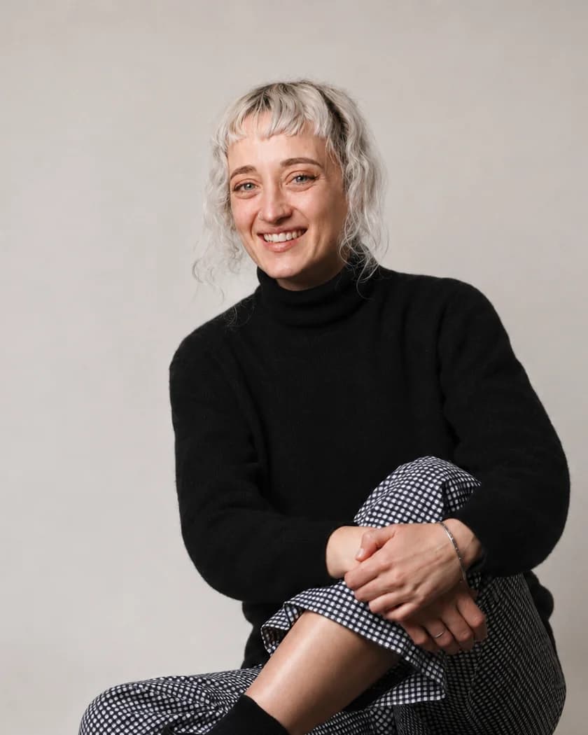 Porträt von Amber Hoffman, Mitgründerin von Syncd Health